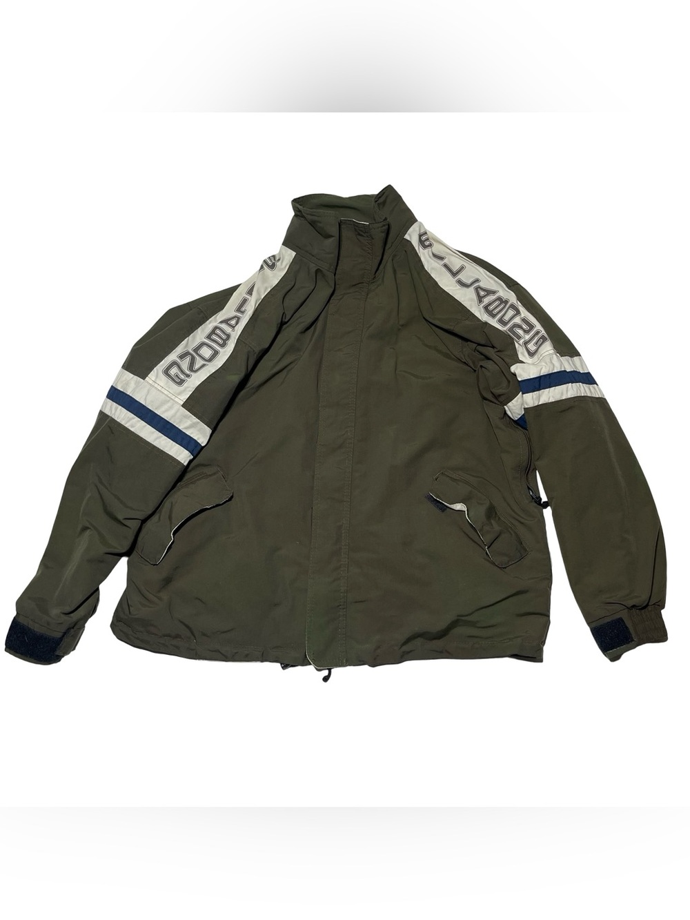 Vintage 90’s Billabong Snow Jacket Zip Mens Size L Army Green Lined Waterproof